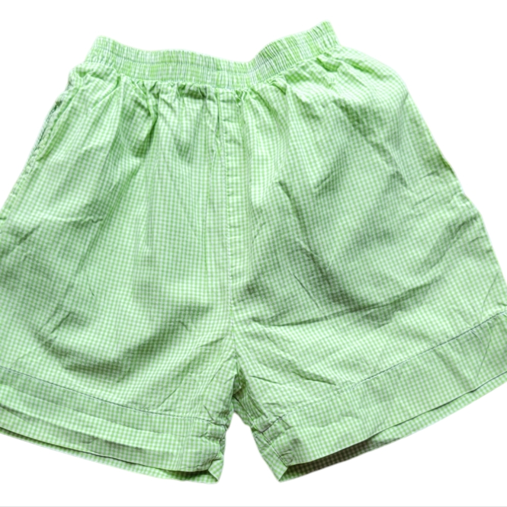 BEAUX ET BELLES GINGHAM SHORTS
